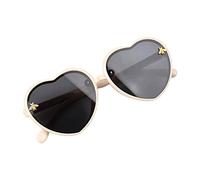 Kodxylytix Occhiali da sole per bambini a forma di cuore per il film nero di protezione UV400 del partito del regalo dei bambini