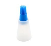 Kodxylytix Pennelli per imbastire in silicone per bottiglie di silicone, dispenser di olio resistente al calore, pancake, pasticceria, cucina, griglia, burro, cioccolato, carne, A blu stile A