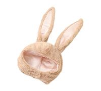 Kodxylytix Simpatico cappello da coniglio con orecchie regolabili caldo animale morbido peluche marrone chiaro 55 cm