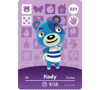 Kody - Biglietto Amiibo per Nintendo Animal Crossing Happy Home, 221