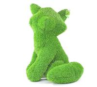 Kögler 53285 AniPlants Statuetta decorativa a forma di volpe in erba artificiale, circa 65 cm, resistente alle intemperie e alla forma, con ancorette per il fissaggio, ideale come decorazione per