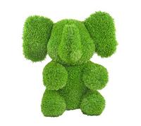 Kögler AniPlants 53257 - Statuetta decorativa in erba artificiale, dimensioni circa 36 x 26 x 37 cm, resistente alle intemperie e indeformabile, con ancoraggi per il fissaggio, ideale come decorazione