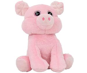 Kögler Winfried Koegler- 76902-Moritz Il Maialino Che Parla, Alto Circa 20 cm, Peluche parlante con Funzione di Riproduzione, ripete Tutto e Si muove, Colore Rosa, 76902