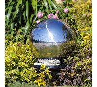 Köhko Fontana sferica Lucida 30 cm 21003 in Acciaio Inox con Illuminazione a LED