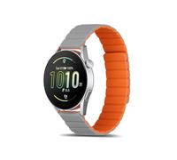 Koelaa 22mm Cinturini Compatibile con Garmin Forerunner 265/255/965/Vivoactive 4/Venu 2/Venu 3, Cinturini Magnetici Regolabili Doppie, Ricambio Cinturino-Grigio+Arancione