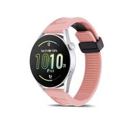 Koelaa 22mm Cinturino per Amazfit Bip 5/Cheetah/Cheetah Pro/GTR 4/3 Pro/2 eSIM/2e/Pace/Stratos 3, Sportivo, Cinturino Magnetico Silicone Traspirante Ricambio-Rosa