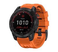 Koelaa 26mm Quick Fit Cinturino per Garmin Tactix 8 51mm/Fenix 7X/Fenix 6X/5X/3/Tactix7, Cinturino Sportivo, Silicone Traspirante Ricambio-Colore Arancione