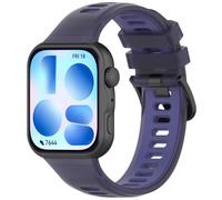 Koelaa Cinturino in Silicone Bicolore Traslucido Compatibile con Huawei Watch Fit 3/4/5/4 Pro/5 Pro - Cinturino Sportivo Traspirante Morbido per Uomo Donna - Viola Fantasma