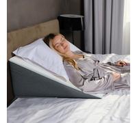 Kölbs Cuscino a cuneo per letto, elegante, in jacquard, per dormire e reflusso acido, bruciore di stomaco, GERD