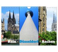 Köln, Düsseldorf, Aachen (Wandkalender 2027 DIN A4 quer), CALVENDO Monatskalende