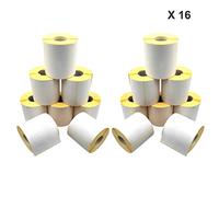 Koem 16 rotoli da 500 Etichette Adesive Bianche Termiche Dirette 105x148 mm foro anima 40 mm compatibili per stampanti tipo Zebra Citizen Tsc (16)