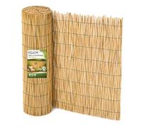 KOEM Arella in Bamboo Naturale, In Canne Frangivista per Giardino, Balcone,Piscina e Terrazzo, Cannette 4-5 mm, Filo in Nylon,Stuoia Ombreggiante (2x3 mt)