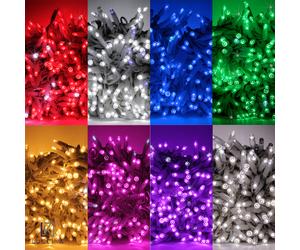 Koem serie catena luci Natale a led MaxiLed flash intermittenza esterno interno