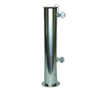 KOEM Supporto Tubolare in Ferro zincato Ø 55 mm Tubo di Ricambio per Base ombrellone in graniglia Cemento