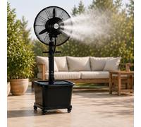 KOEM Ventilatore Nebulizzatore Magnum Nero Ø 66 cm a Piantana