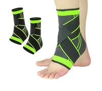 KOEMCY 1 Paio Cavigliera Sportiva per Distorsione, Uomo e Donna Cavigliera Ortopedica per Tendine Achille e Fascite Plantare, Stabilizza i Legamenti, Allevia il Gonfiore del Dolore (Verde)