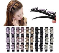 KOEMCY 10 Pezzi Fermagli Fiore Brillante Mollette Capelli Eleganti Accessori Acconciatura Donna Decorativi