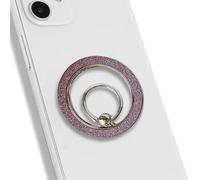 KOEMCY Anello Magnetic Ring Porta Cellulare Lucido Cavalletto Per Smartphone Magnetic Phone Stand Supporto Dita Cellulare Anello Magnetico Supporto Auto Magnet Adesivo(Rosa)