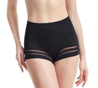 KOEMCY Mutande Donna Vita Alta Mutande Pancera Contenitive Dimagrante Corpetto Anti Sfregamento Legging Elasticizzati Pancia Piatta Invisibile Slip sotto Vestito Sottogonna (Nero/L)
