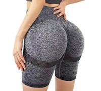 KOEMCY Pantaloncini Sportivi Donna Leggins Corti Pantaloncino Senza Cuciture Shorts Elasticizzati Vita Alta Fitness Palestra Ciclista Allenamento Traspirante Modellante Sottogonna
