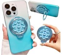 KOEMCY Supporto Anello Rotondo Telefono Cellulare Pieghevole Ventosa Posteriore Smartphone Universale Rotazione 360 Gradi Stand Presa Sicura