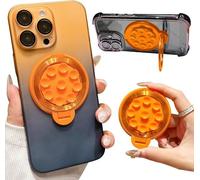 KOEMCY Supporto Anello Rotondo Telefono Cellulare Pieghevole Ventosa Posteriore Smartphone Universale Rotazione 360 Gradi Stand Presa Sicura