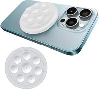 KOEMCY Supporto Magnetico Circolare Silicone Cellulare Adesivo Rimovibile Riutilizzabile Compatibile Universale Smartphone