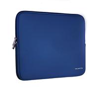 König Design Borsa per PC portatile, 17 pollici, custodia protettiva per notebook, custodia per laptop imbottitura antiurto, custodia per PC portatile, nero blu scuro