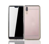 König Design Custodia protettiva per Huawei P20, a specchio, morbida, colore oro rosa