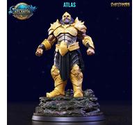 König Di Atlantis Miniatura Atlas The Generale Figura per Piano Tavolo E Schermo
