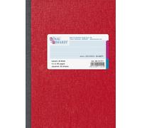 Re & Ebhardt 8616271, formato A6, a quadretti, Rosso