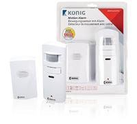 König SAS-APW10 Allarme da 130 Db con Sensore di Movimento, Bianco