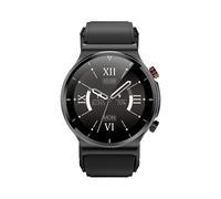 Königsthal B1 (2023) nero - Misuratore pressione sanguigna - Sensori OSRAM - Microbag - BT Bluetooth - IP68 - Cinturino in silicone nero, 12 - 16, 1,3" pollici rotondo, Nero, 1,3 Zoll, Moderno