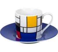 Könitz 1150531907 Hommage Small Fragments Set Tazza da Caffè e Piattino, 0.085 l