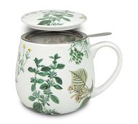 Könitz 1151432135 Tea for One Tazza, Porcellana, Multicolore, 13.2 x 8.2 x 9.7 cm
