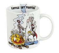 Könitz Asterix Coffee Mug, Porcelain, Miraculix - Kaffee ist fertig, Multi-Colour, 11.0 x 8.0 x 9.2 cm