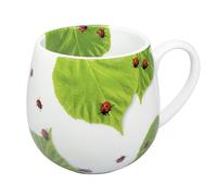 Könitz Kaffeebecher Kuschelbecher Marienkäfer Auf Laub im Geschenkkarton Tazza, Porcellana, Multicolore, 13.0x9.0x9.0 cm