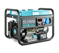 Könner&Söhnen KS 10000E Generatore a benzina 18 CV, generatore di corrente | Gruppo elettrogeno 4 tempi in rame, regolatore di tensione automatico, display, 1x16A, 1x32A, professionale