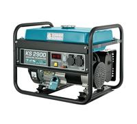 Könner&Söhnen KS 2900 Generatore a benzina 2900W, gruppo elettrogeno | Generatore di corrente con AVR, indicatore livello olio, protezione da sovraccarico e cortocircuito, per casa