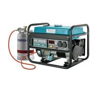 Könner&Söhnen KS 3000G Generatore 3000W, dual fuel benzina/GPL | Gruppo elettrogeno ibrido, generatori in rame 16A, 230V, per piccola casa, garage o campeggio