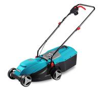 Könner&Söhnen KS 32LM Tagliaerba elettrico 1000W, larghezza 320mm | Rasaerba elettrico con cesto raccolta 25L, altezza di taglio 25-45-65mm, tosaerba da giardino