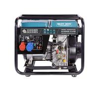 Könner & Söhnen KS 9100HDE-1/3 ATSR Power Generator 18 HP, 4-Stroke Diesel Engine with Copper, E-Start, Pre-Heater, Automatic Voltage Regulator, Display, 7500/6000 Watt, 1x16A (400V)/ 1x32A (230V)