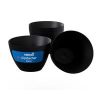 kör4u Set di 5 bicchieri per gesso, 13 cm, per mescolare, versare e fai da te, bicchieri flessibili per intonaco, mastice, calcestruzzo e gesso per modellare