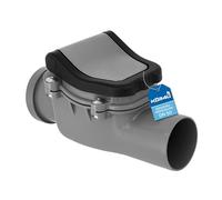 kör4u Valvola di ritegno DN 50, grigio, per acque reflue, protezione per ratti, doppia chiusura di ritorno (DN 50)