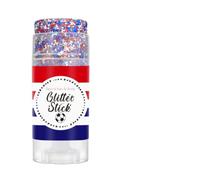 Koerper Stick glitterato, rossa, bianco, blu, portatile, trucco per il viso, trucco patriottico per donne, ragazze, San , giorno indipendente, festival, vacanze, feste