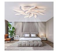 KOESRXNQW Ventilatore da soffitto moderno con luci e telecomando Lampada a LED dimmerabile a 3 colori senza lama temporizzazione intelligente Raffreddamento Silenzioso