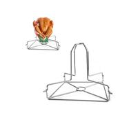 Kofebe Supporto per pollo per lattine di birra, supporto pieghevole per pollo alla griglia, in acciaio inox, per barbecue e tacchino