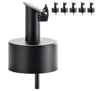 Koffs Design Beccuccio in acciaio inox con tappo a vite filettato da 28 mm, beccuccio per liquori, bottiglie di olio e altro ancora, compatibile con normali bottiglie, 5 pezzi