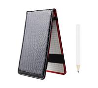 Kofull Golf Scorecard Holder Popolare in Pelle Golf Scorecard e Yardage Libro Titolare Pocketbook Tracking Card Holder Free Invia 2 PZ Golf Score Card (Nero)
