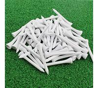 Kofull Tee da Golf in Legno, Misura 54 mm - Confezione da 100 Pezzi, White